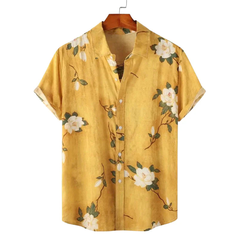 Camisa Flores Amarela Apollo W.