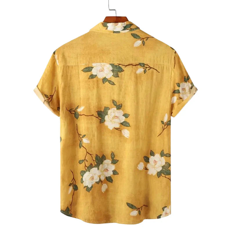 Camisa Flores Amarela Apollo W.