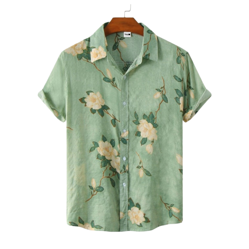 Camisa Flores Verde Apollo W.