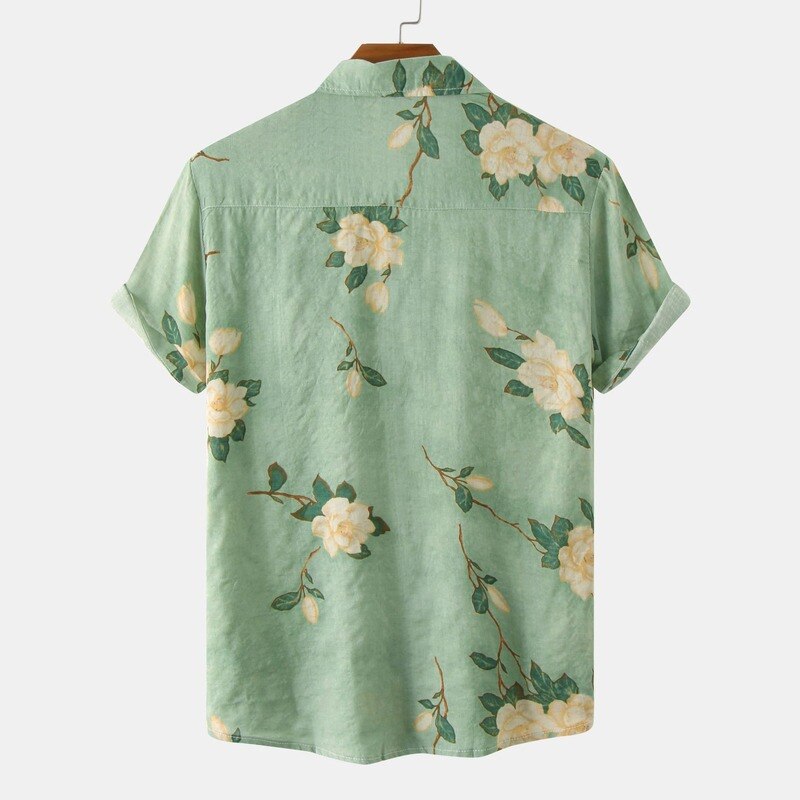 Camisa Flores Verde Apollo W.