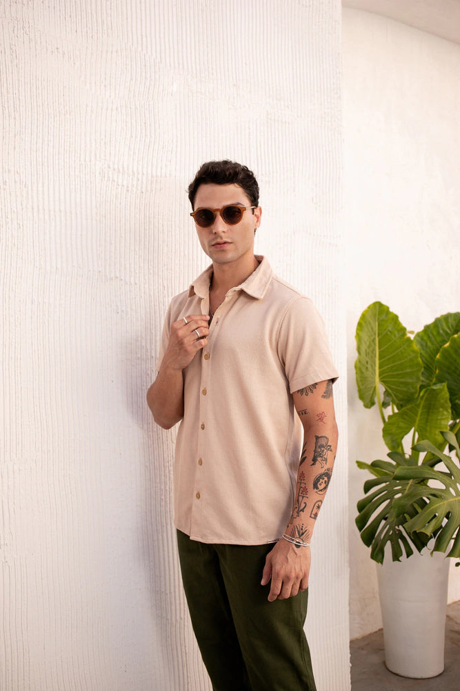 Camisa Tricô Bege