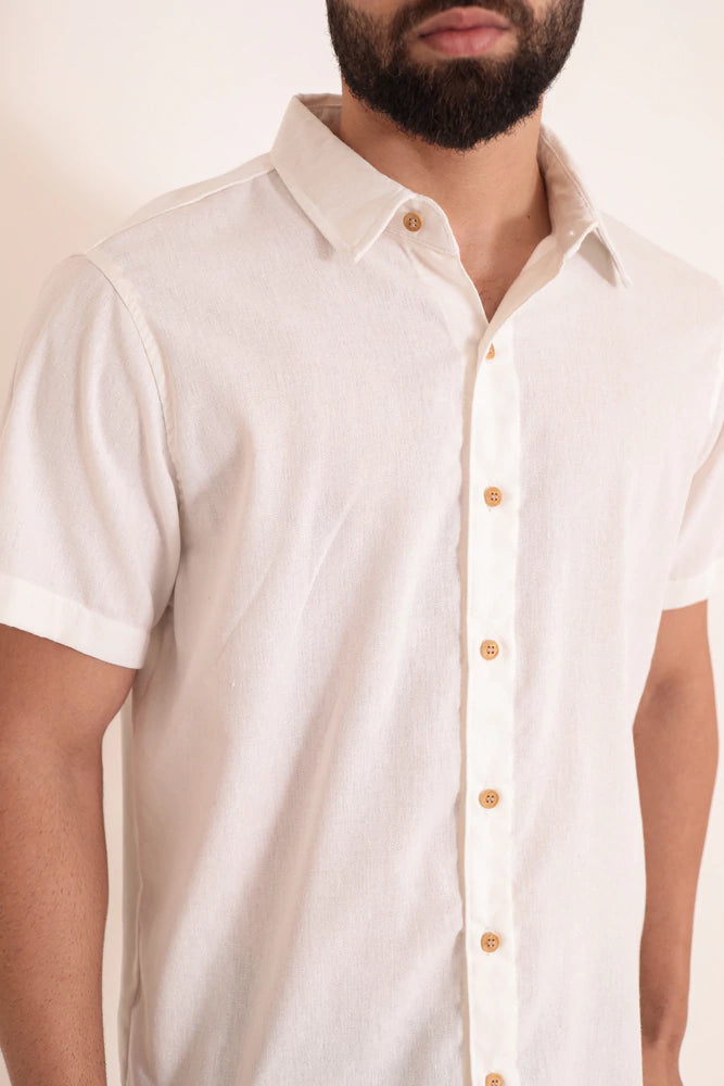 Camisa de Linho Off White