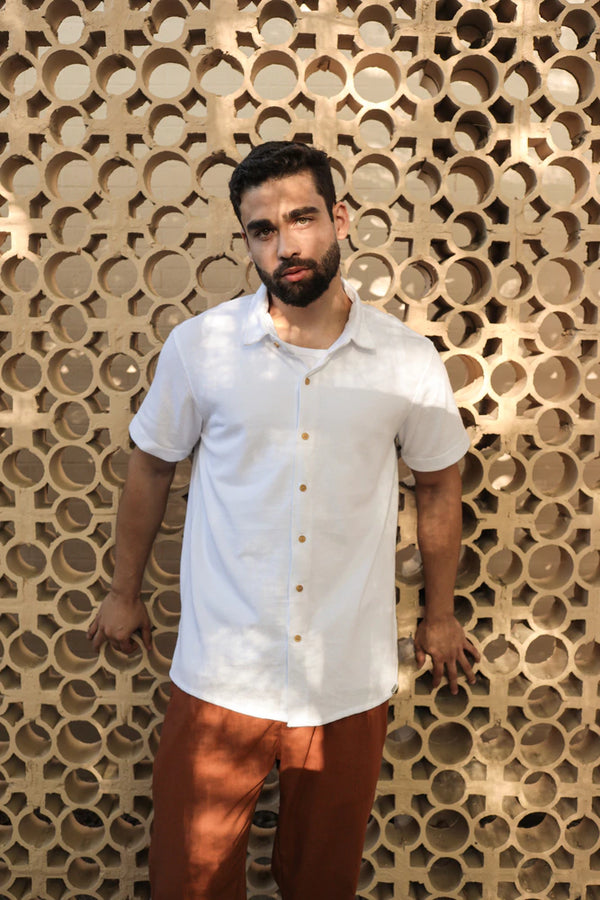 Camisa Tricô Branco
