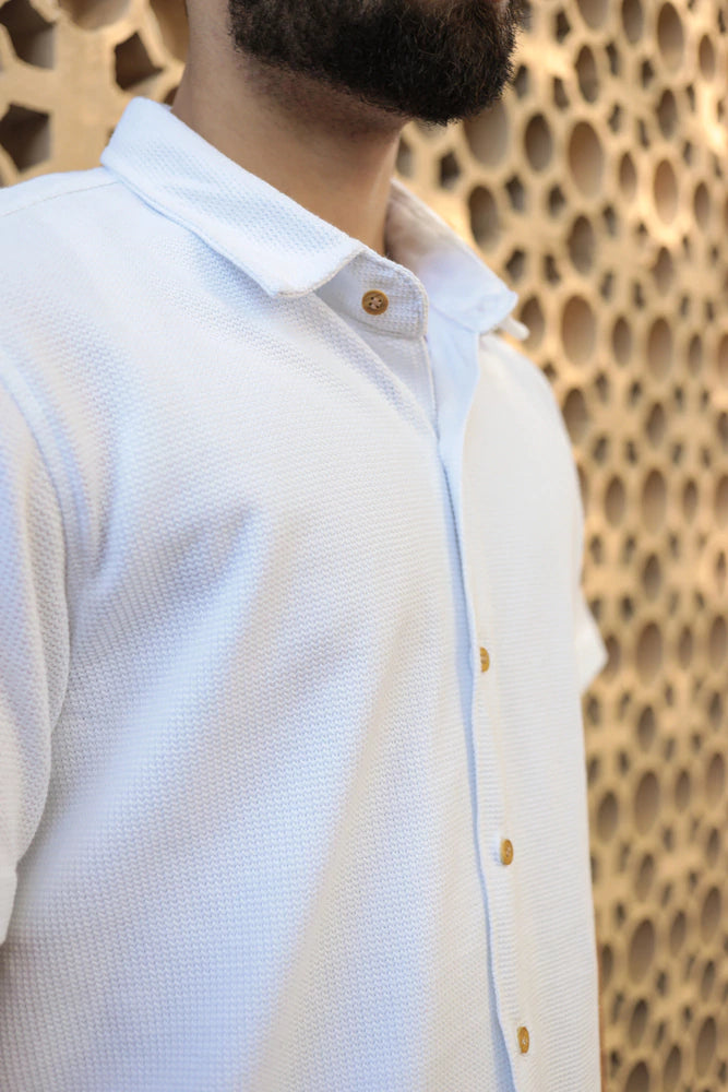 Camisa Tricô Branco