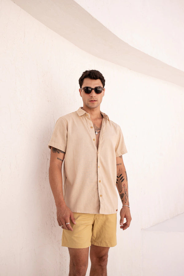 Camisa de Linho Creme