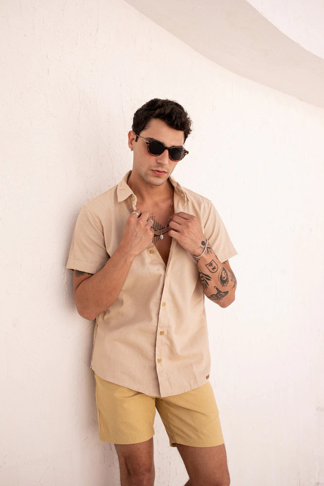Camisa de Linho Creme