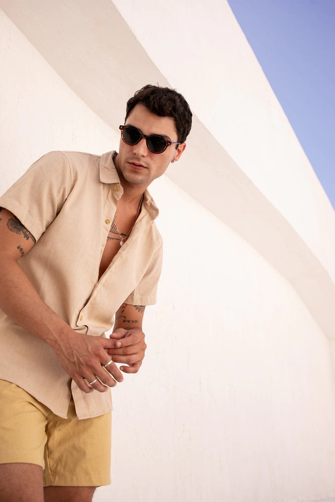 Camisa de Linho Creme