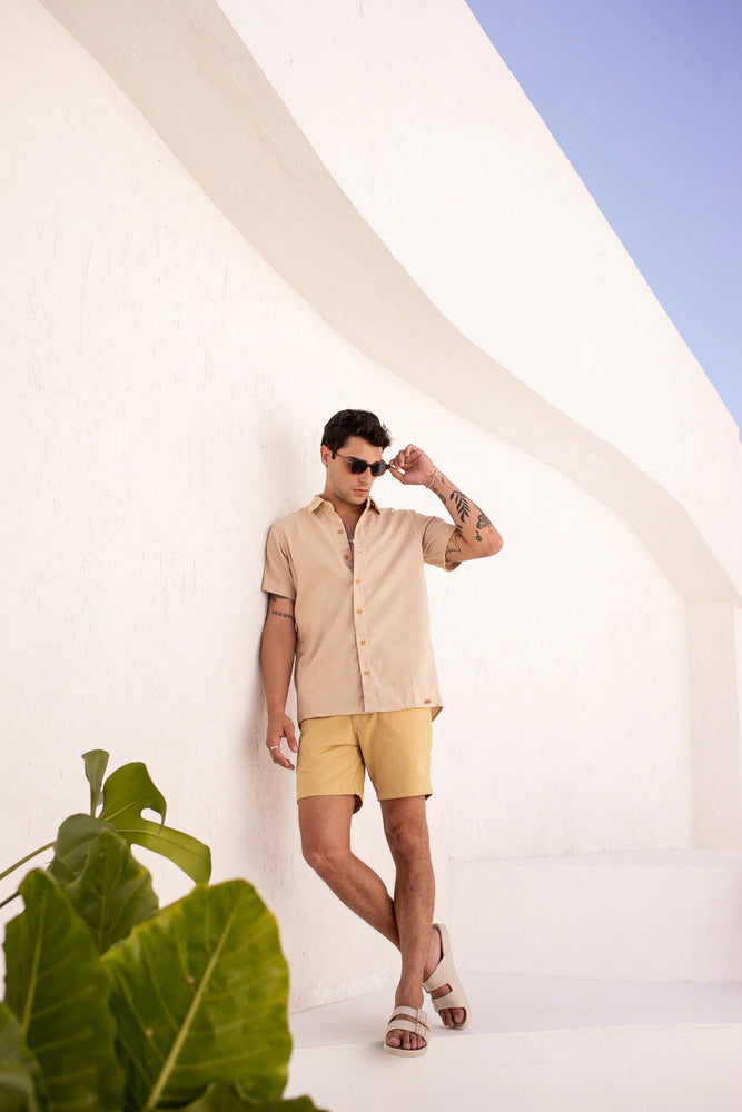 Camisa de Linho Creme