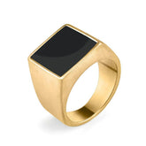 ANEL CUB STEEL DOURADO - Apollo Wear