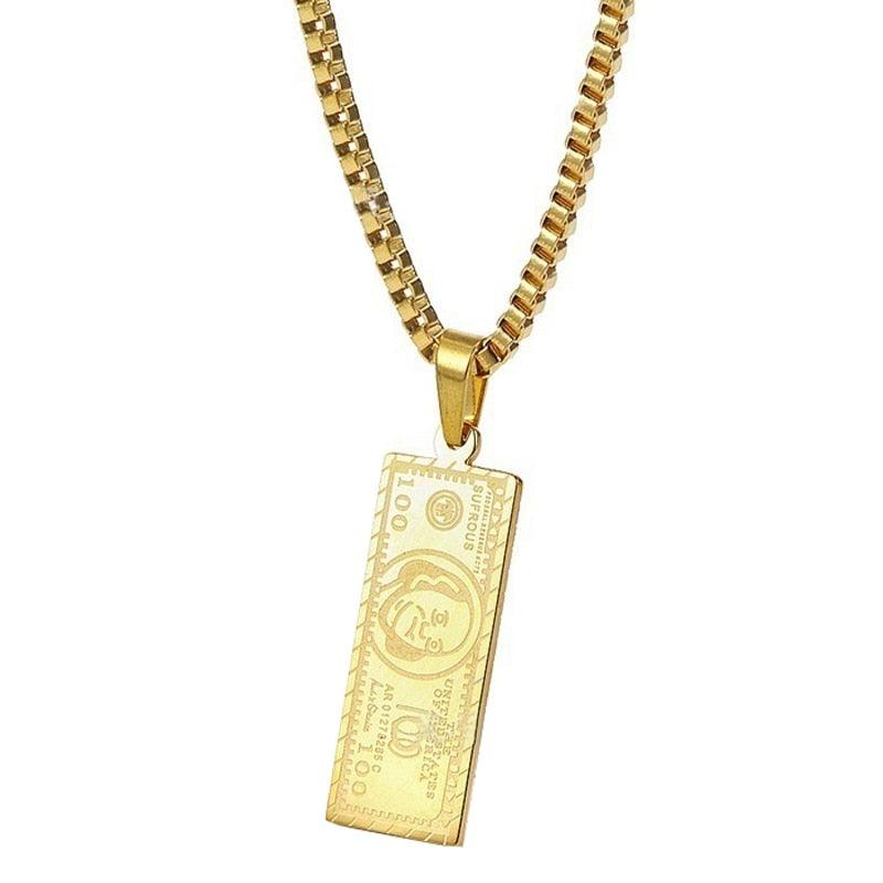 COLAR DOLLAR DOURADO - Apollo Wear